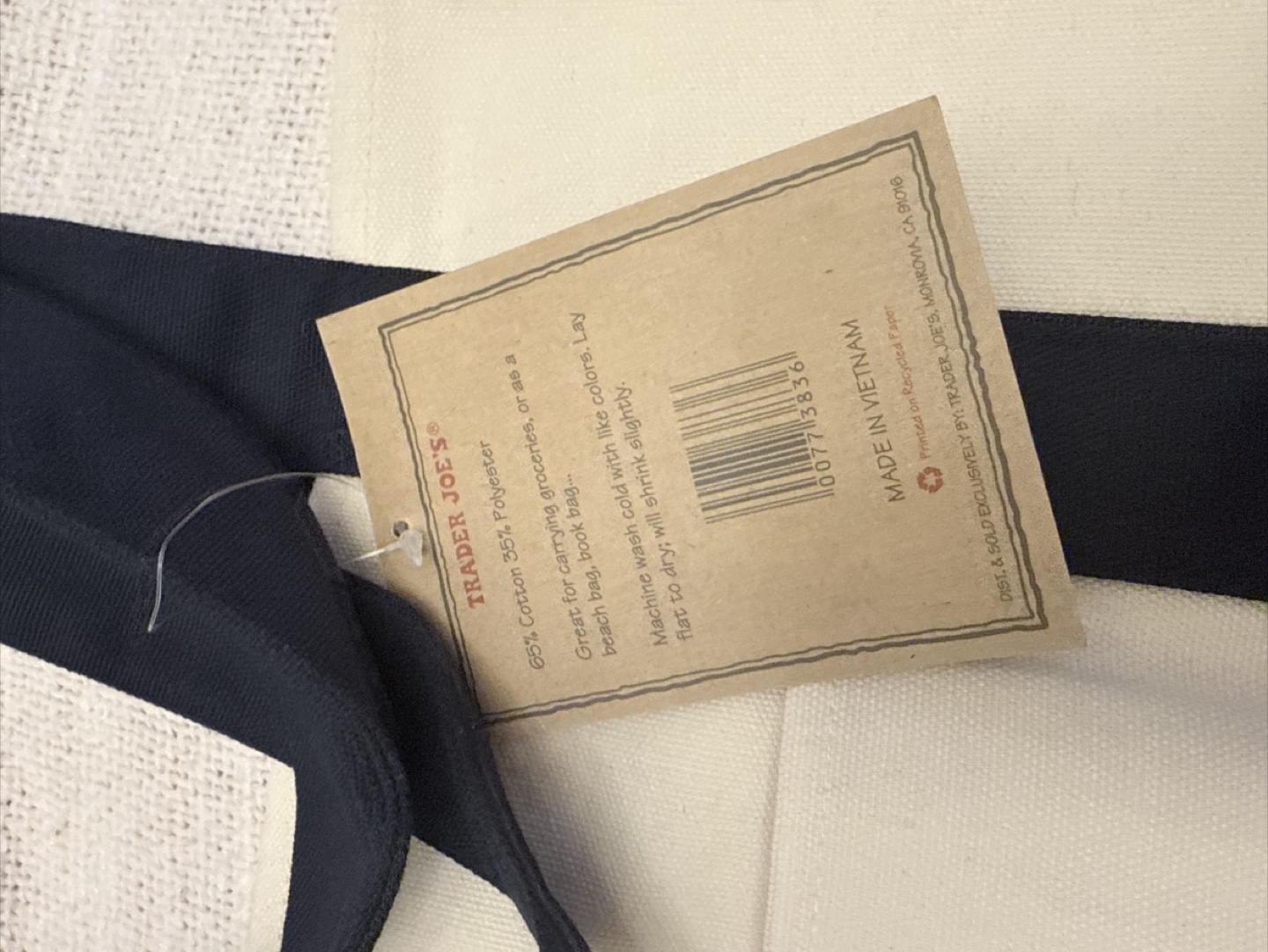 Trader Joe's Canvas Tote Bag - photo 4