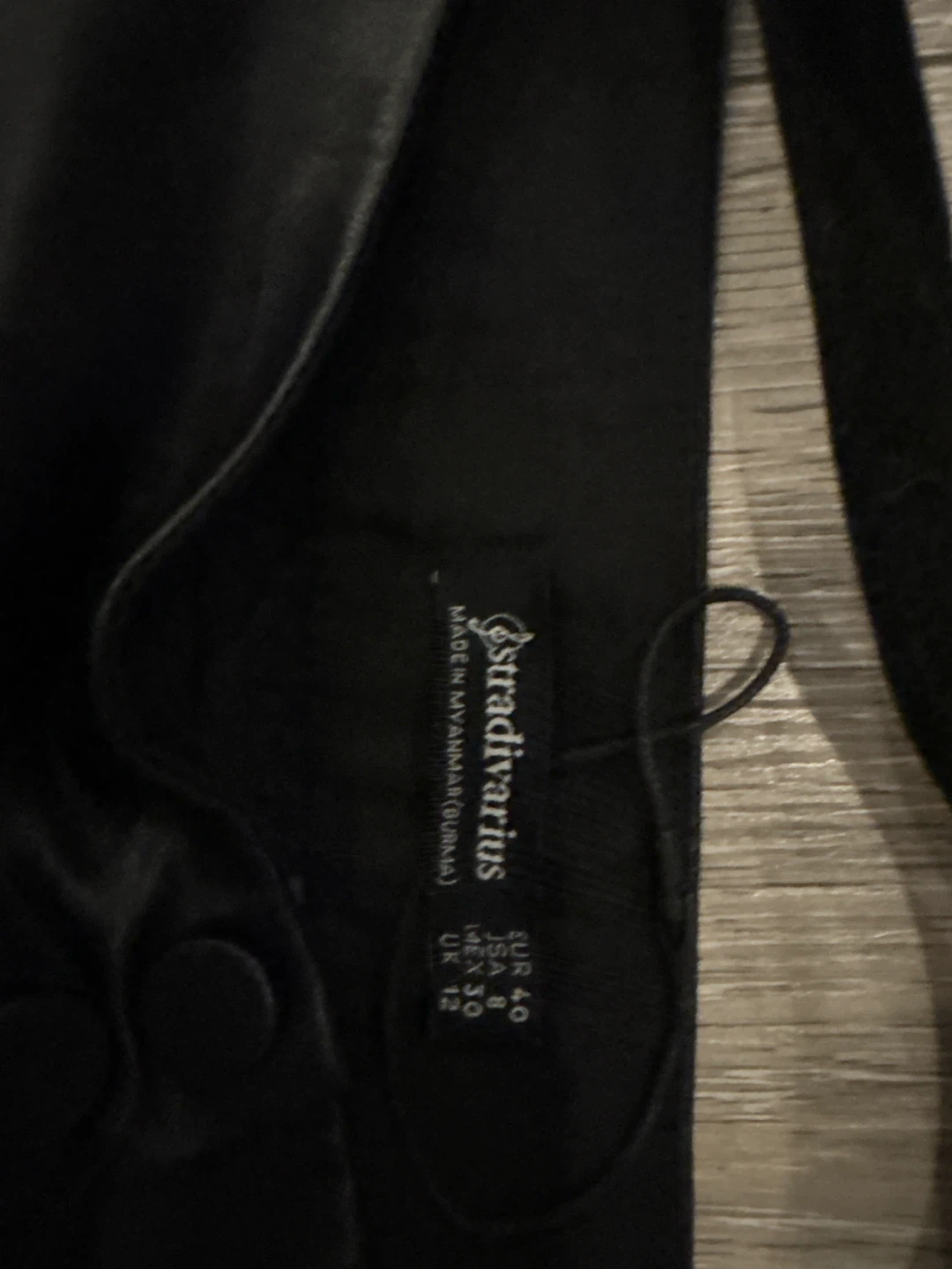Stradivarius Black Faux Leather Button-Up Mini Skirt - photo 5