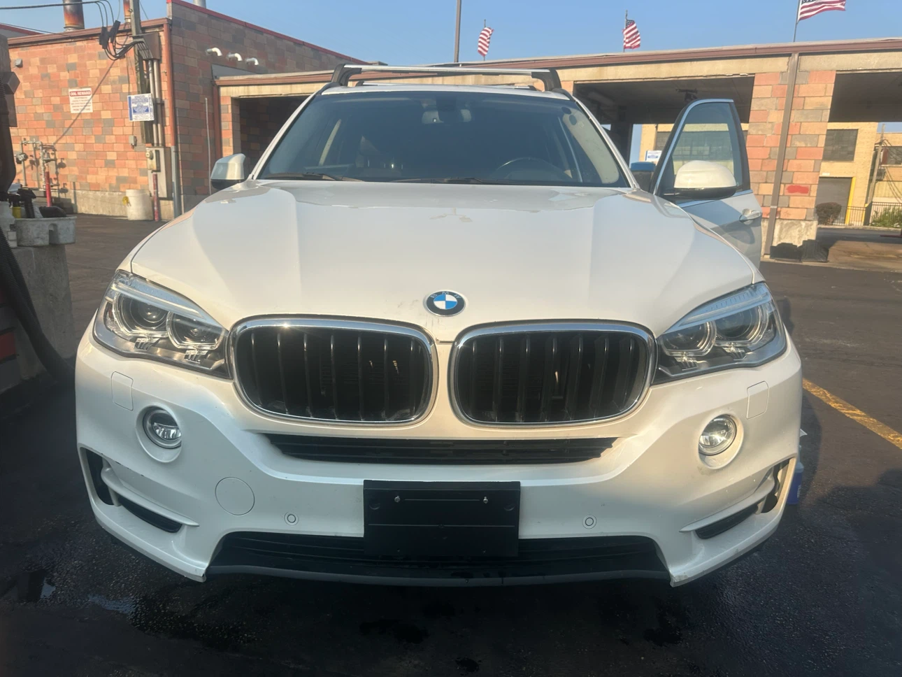 White BMW X5 SUV