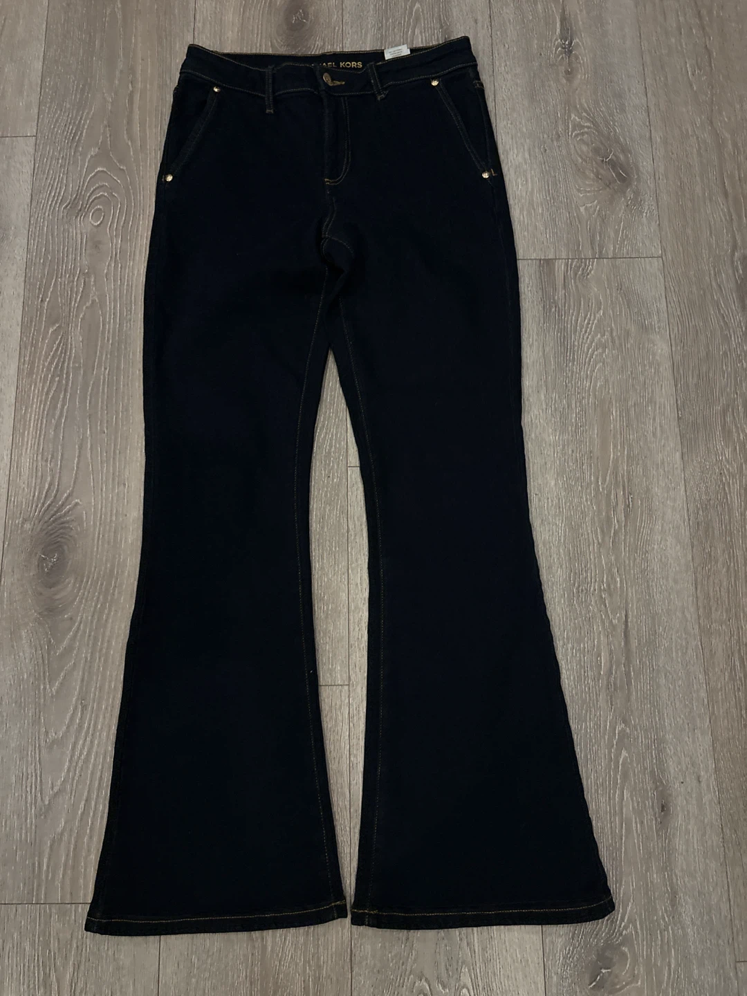 Brand New Original Michael Kors Women's Dark Wash Flare Jeans