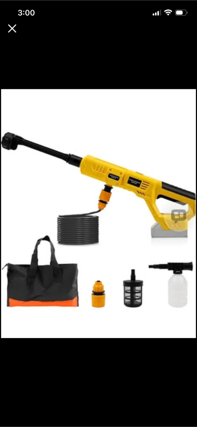 Yellow Power Washer with Accessories