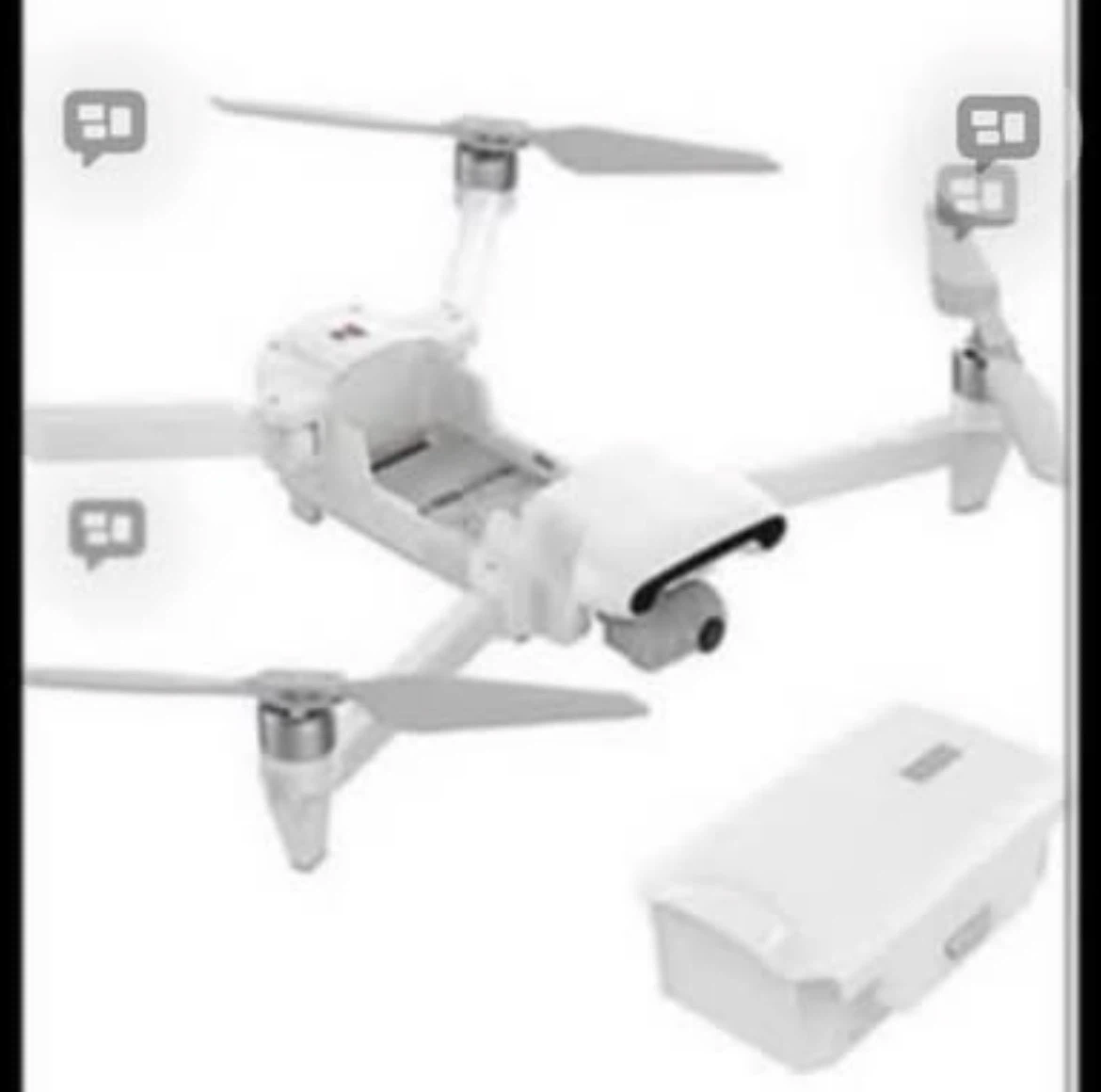 White Drone Battery