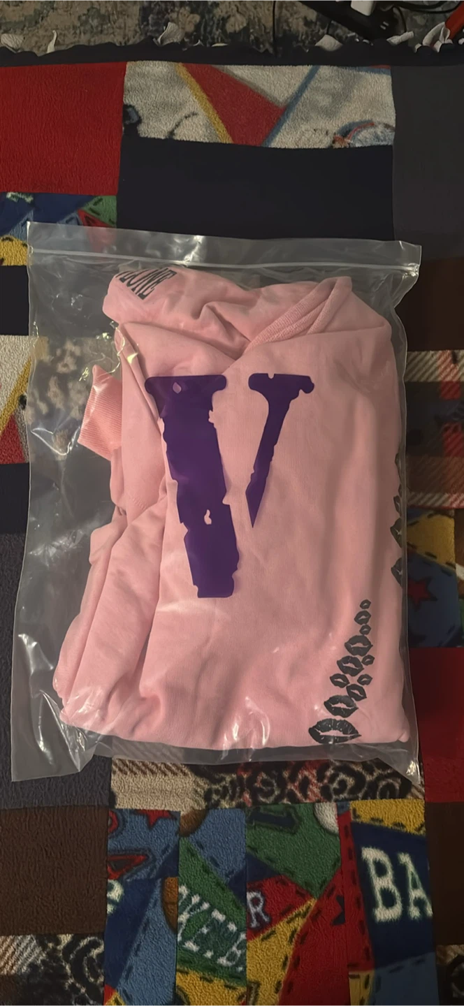 Pink Vlone Friends Hoodie