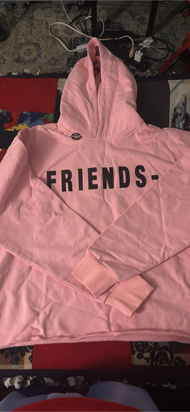 Pink Vlone Friends Hoodie - photo 2