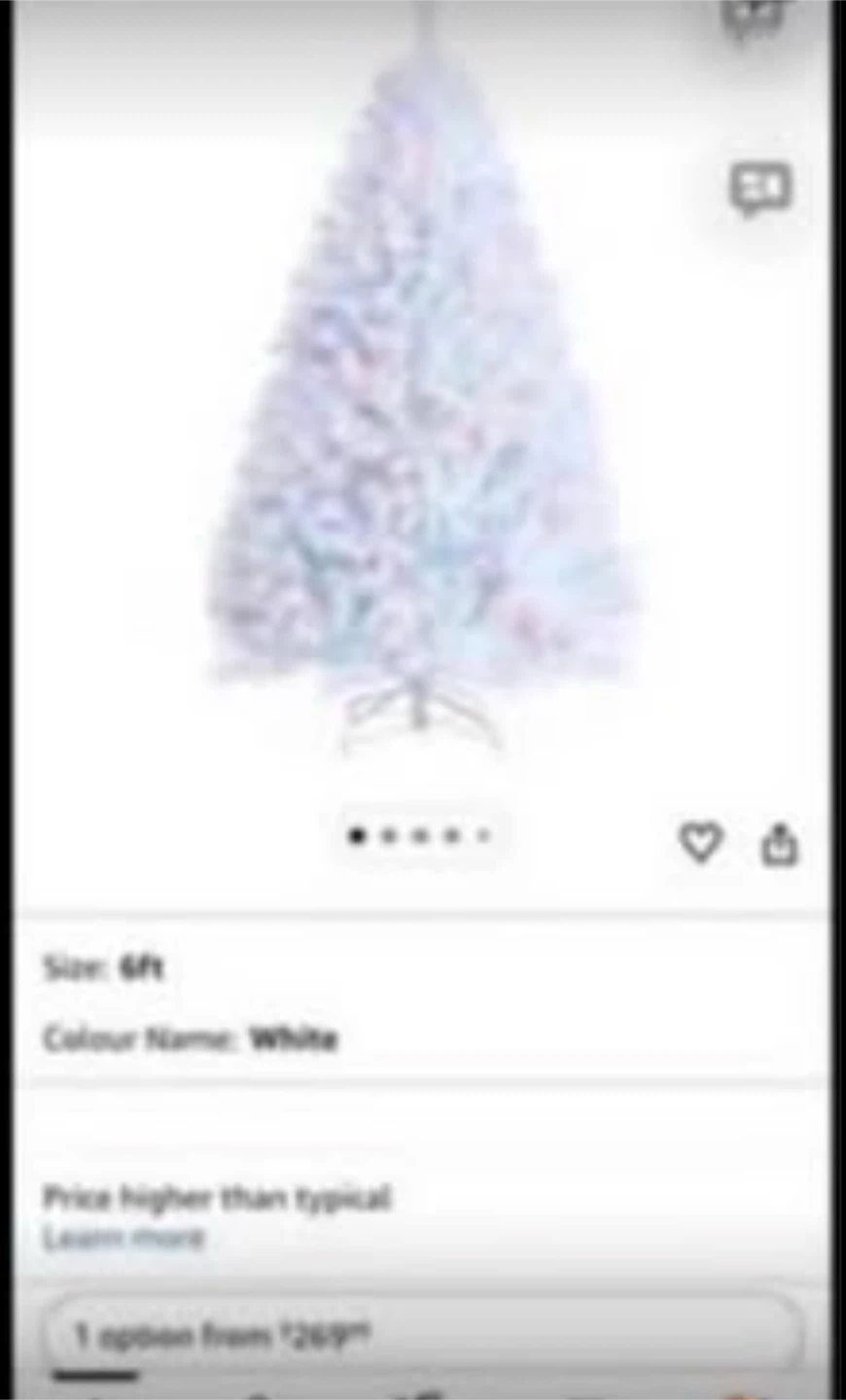White 6ft Christmas Tree - photo 3