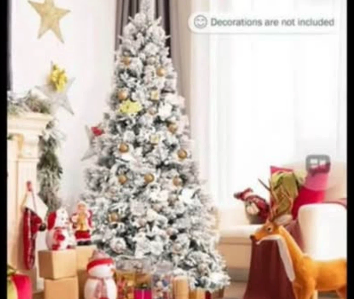 Flocked Artificial Christmas Tree