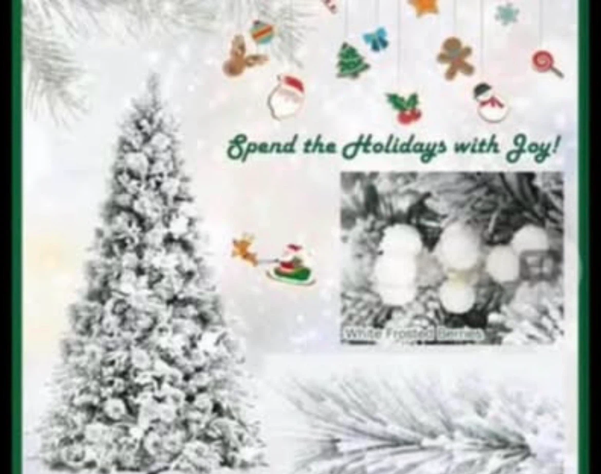 Flocked Artificial Christmas Tree - photo 2