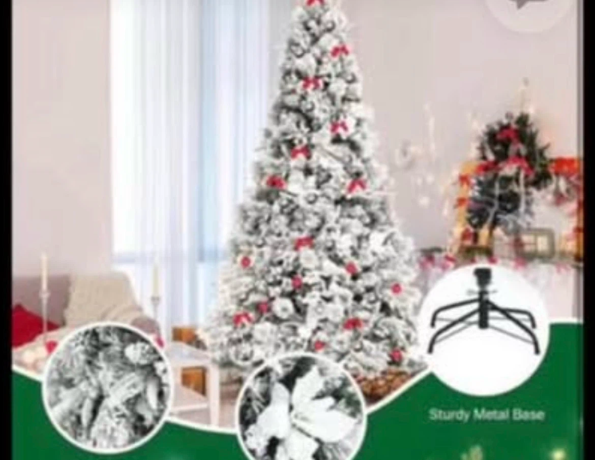 Flocked Artificial Christmas Tree - photo 4