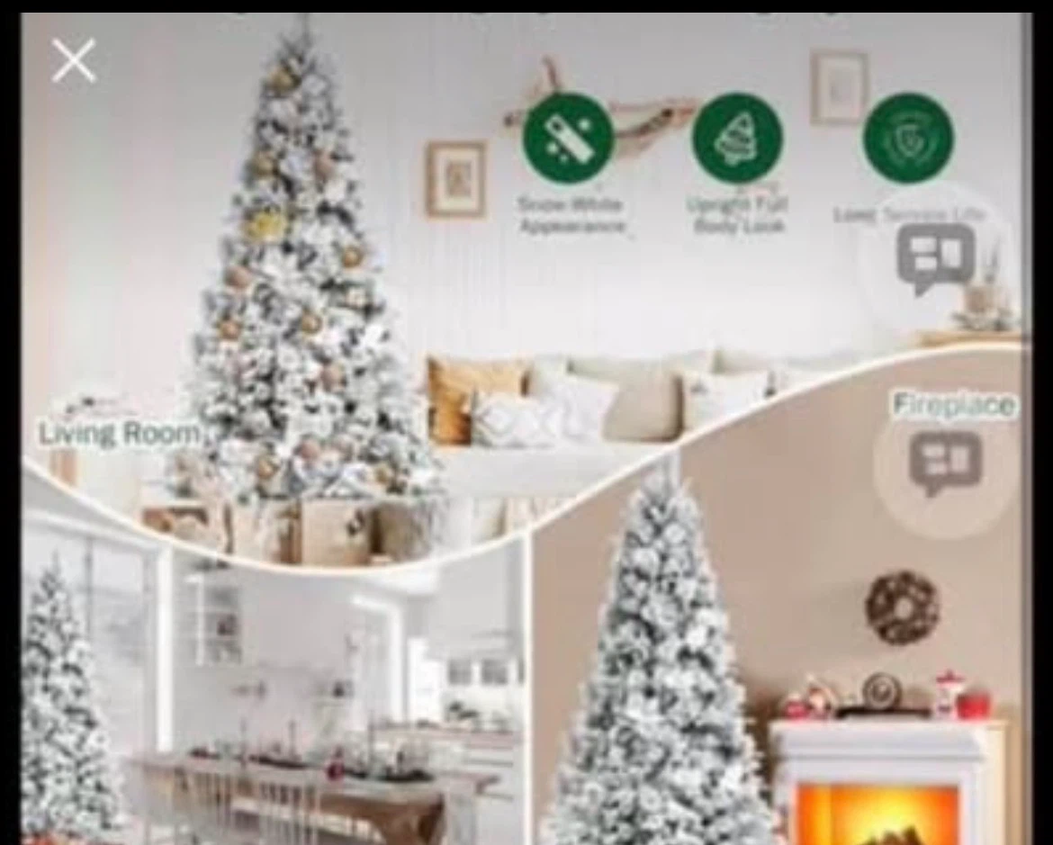 Flocked Artificial Christmas Tree - photo 5