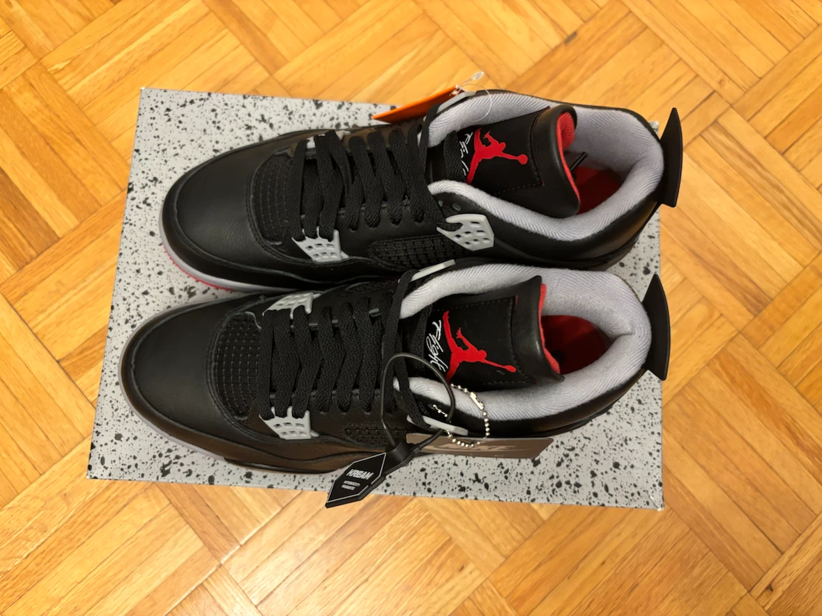 New Authentic Air Jordan 4 Retro Bred Reimagined Men's Size 10 - photo 2