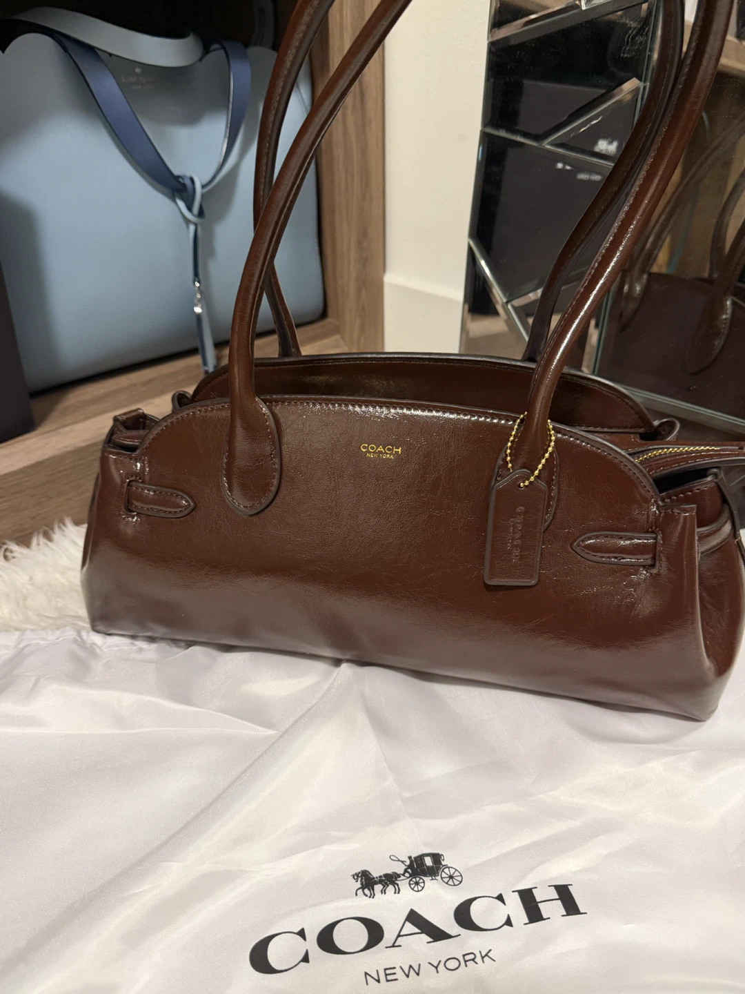 Coach empire Brown Leather Handbag
