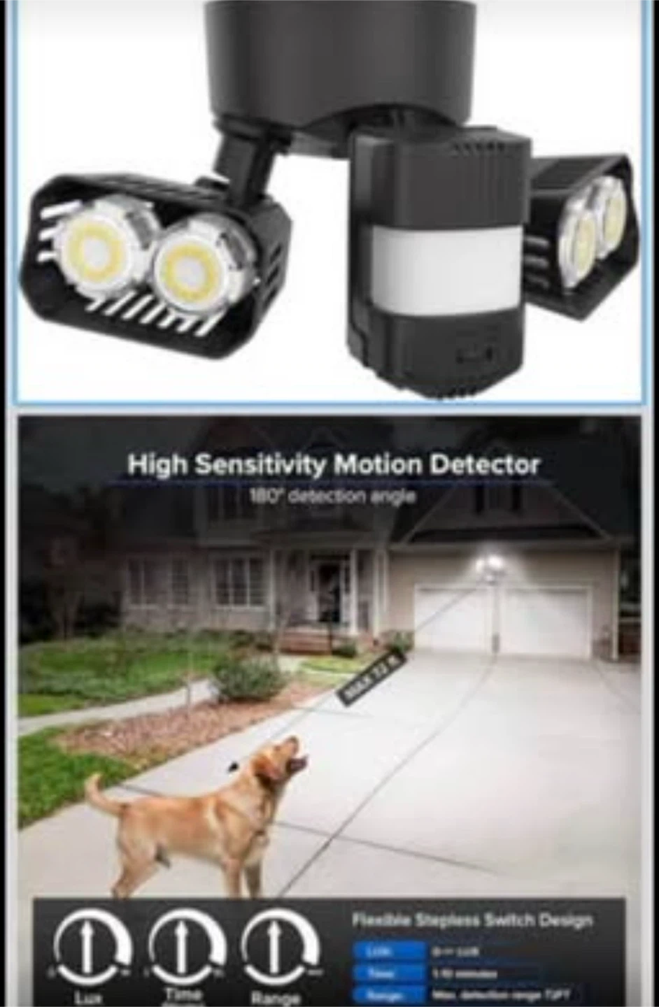 Outdoor Motion Sensor Security Light - photo 3
