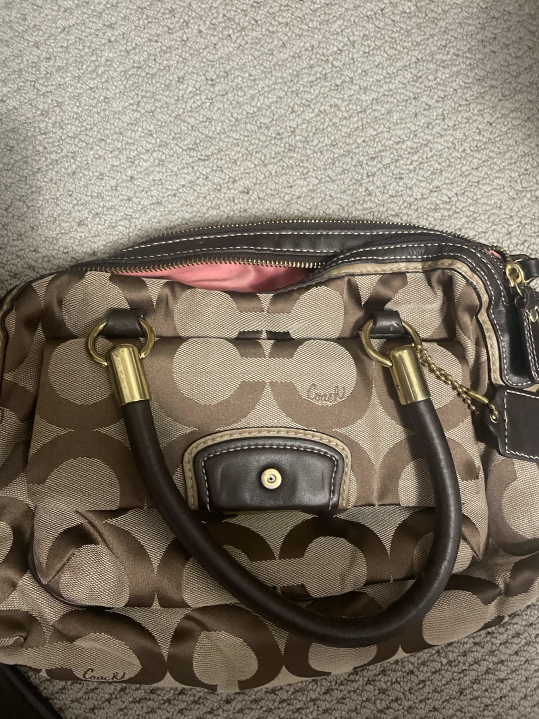 Coach Signature Canvas Handbag