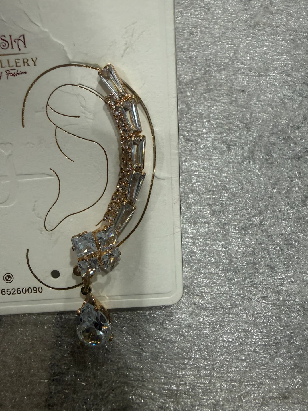 Ghosia Jewellery Ear Climbers with Stones - photo 2