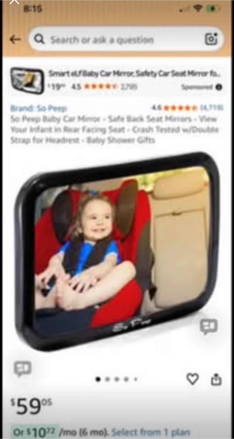 So Peep Baby Car Mirror - photo 3