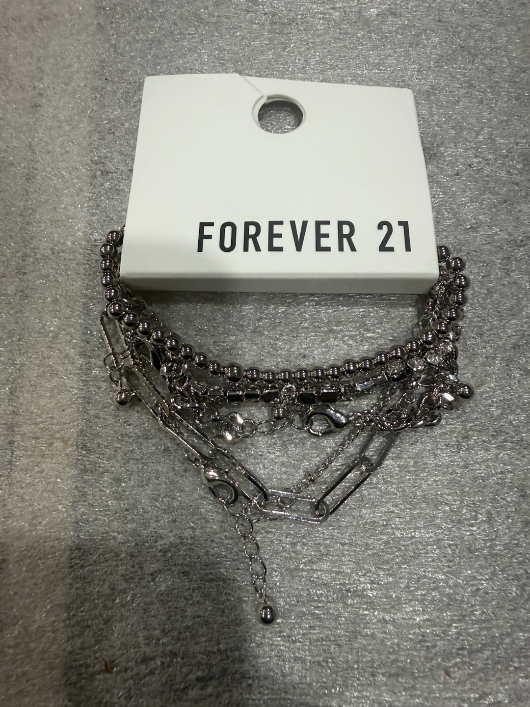Forever 21 Layered Chain Bracelet Set