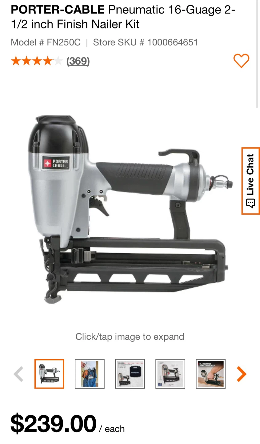 Porter-Cable BN200A Brad Nailer - photo 2