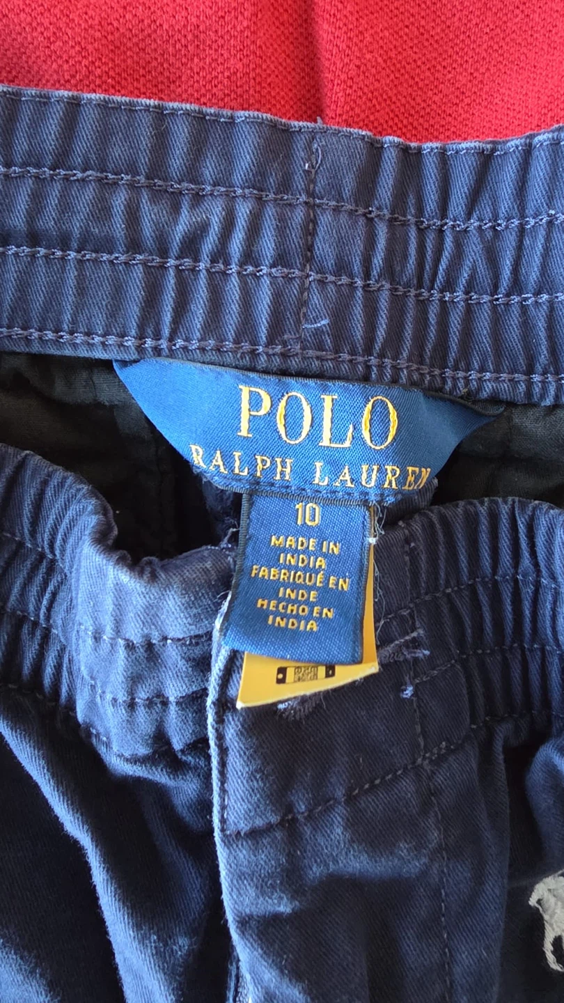 Polo Ralph Lauren Kids Red Polo Shirt and Navy Shorts Set - photo 2