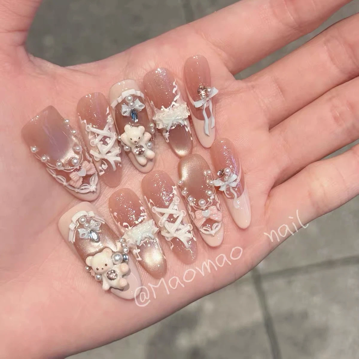 hand made press on nails