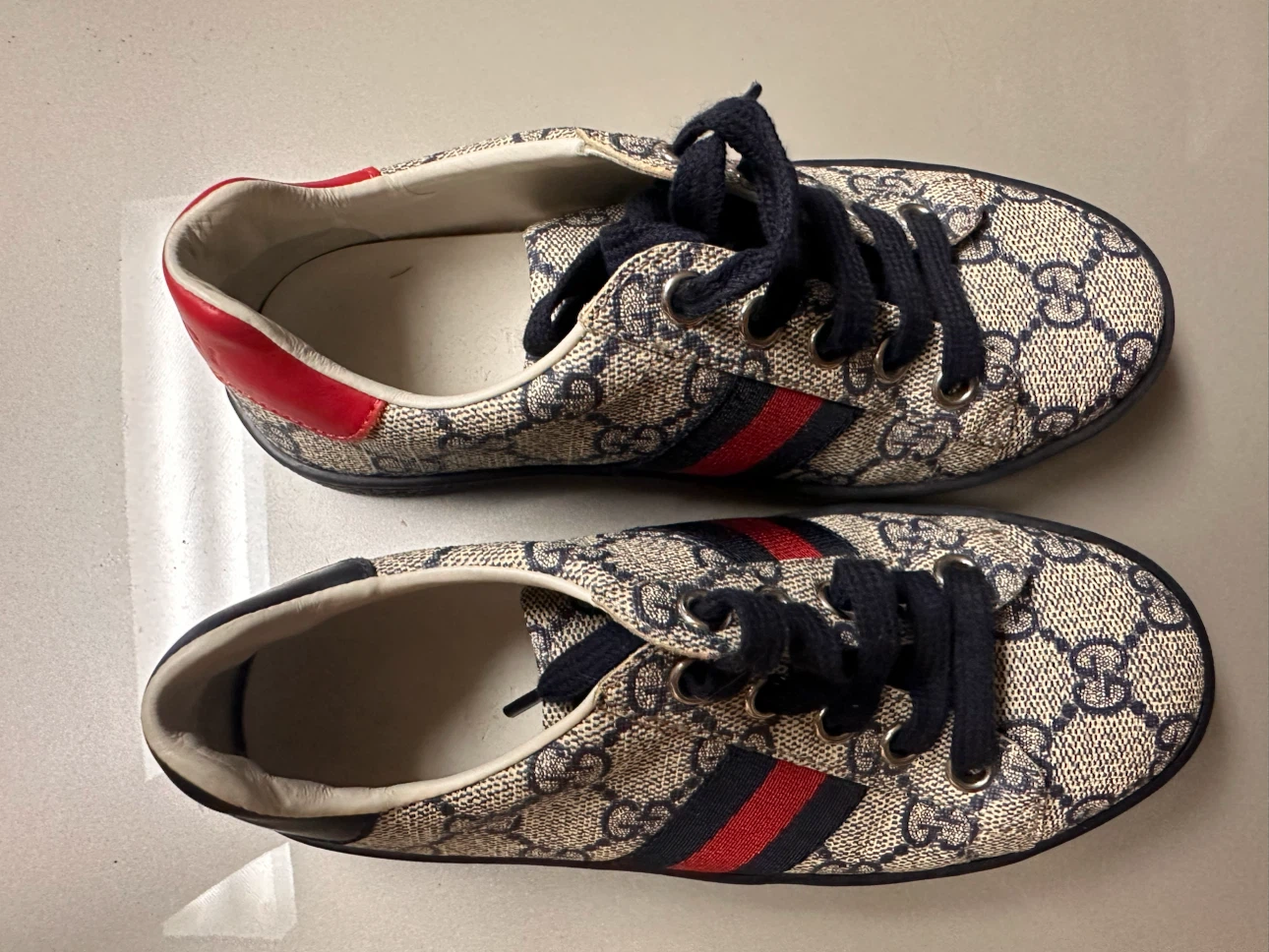 Gucci GG Canvas Kids Sneakers Size 30 - photo 4
