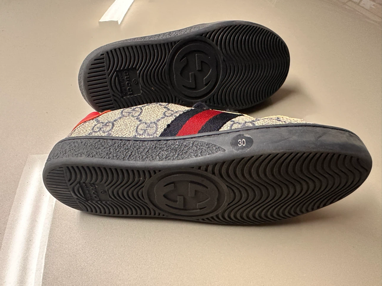 Gucci GG Canvas Kids Sneakers Size 30 - photo 5