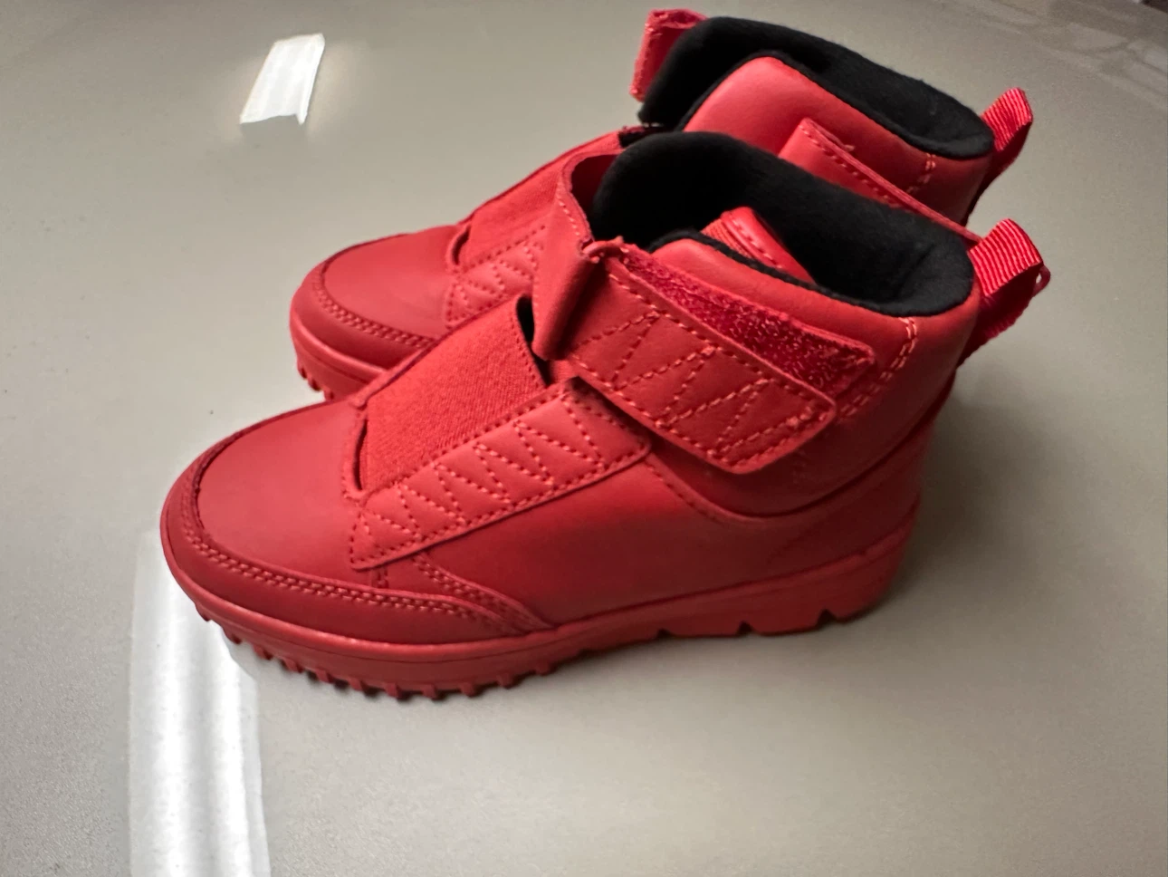 ZARA Kids Red High-Top Sneakers Size 30/31 - photo 2