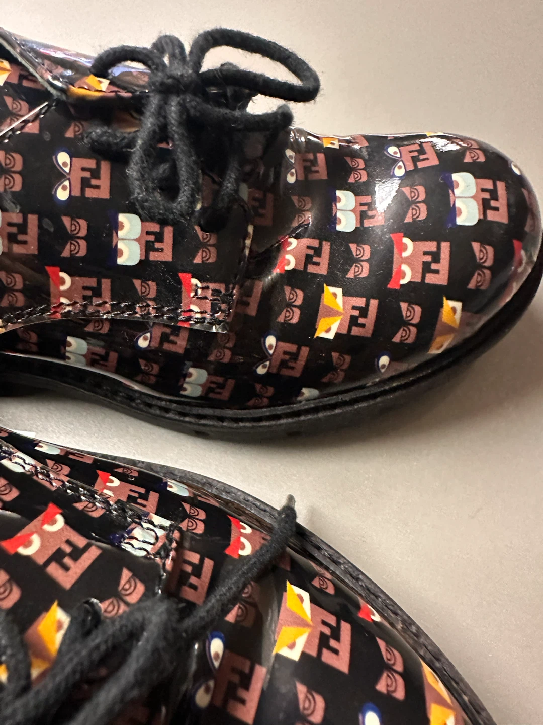 Fendi Kids FF Monogram Lace-Up Shoes - photo 5