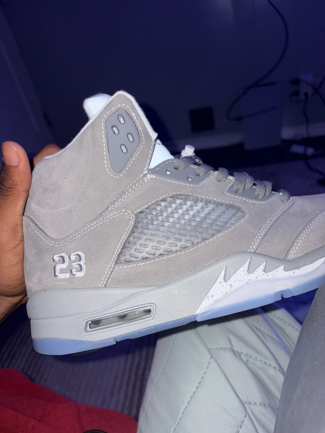 Air Jordan 5 Retro wolf grey - photo 3
