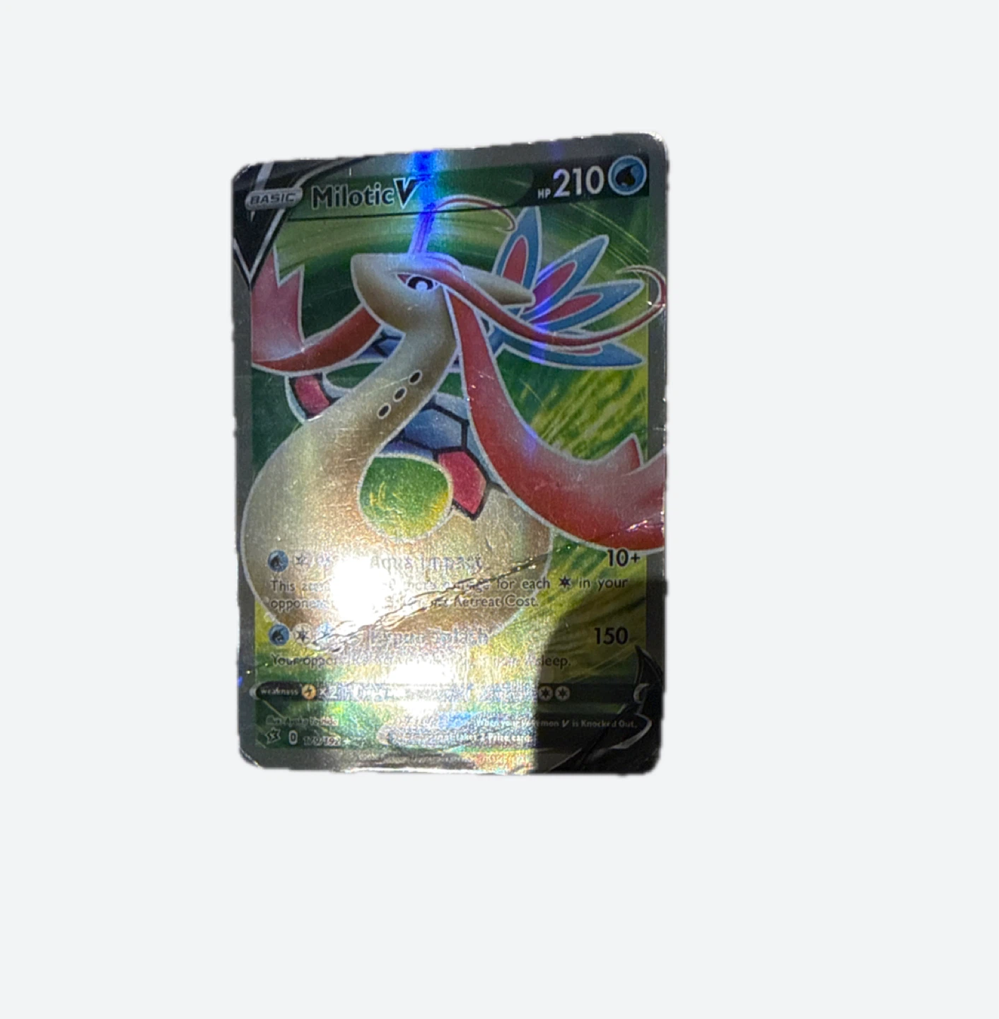 Pokemon Milotic V Trading Card