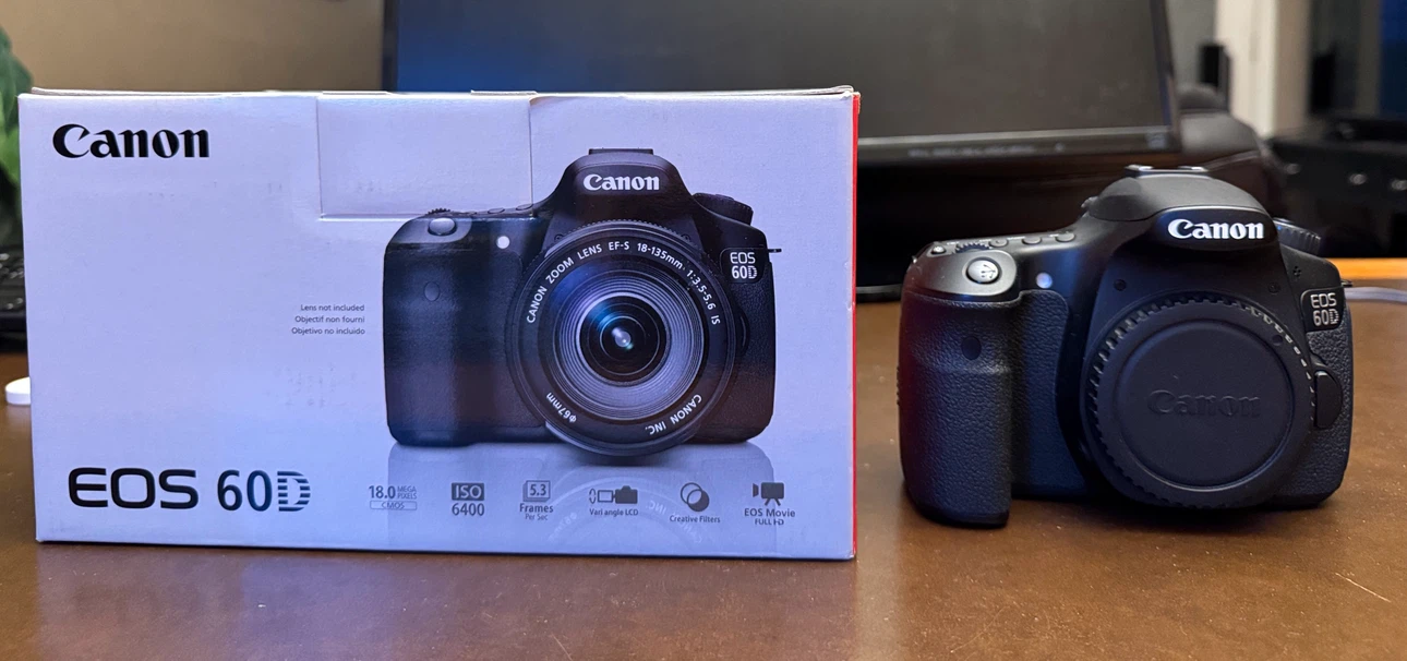 Canon EOS 60D DSLR Camera with Box