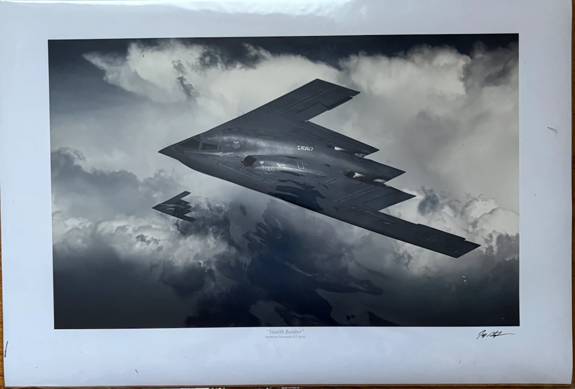 Jeff Stephenson "Stealth Bomber" Original Print