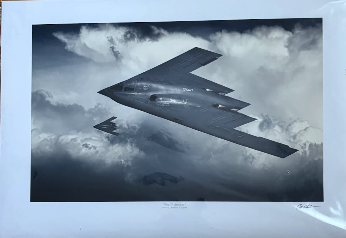 Jeff Stephenson "Stealth Bomber" Original Print - photo 3
