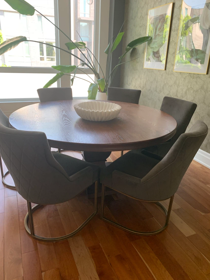 Dining table and chairs