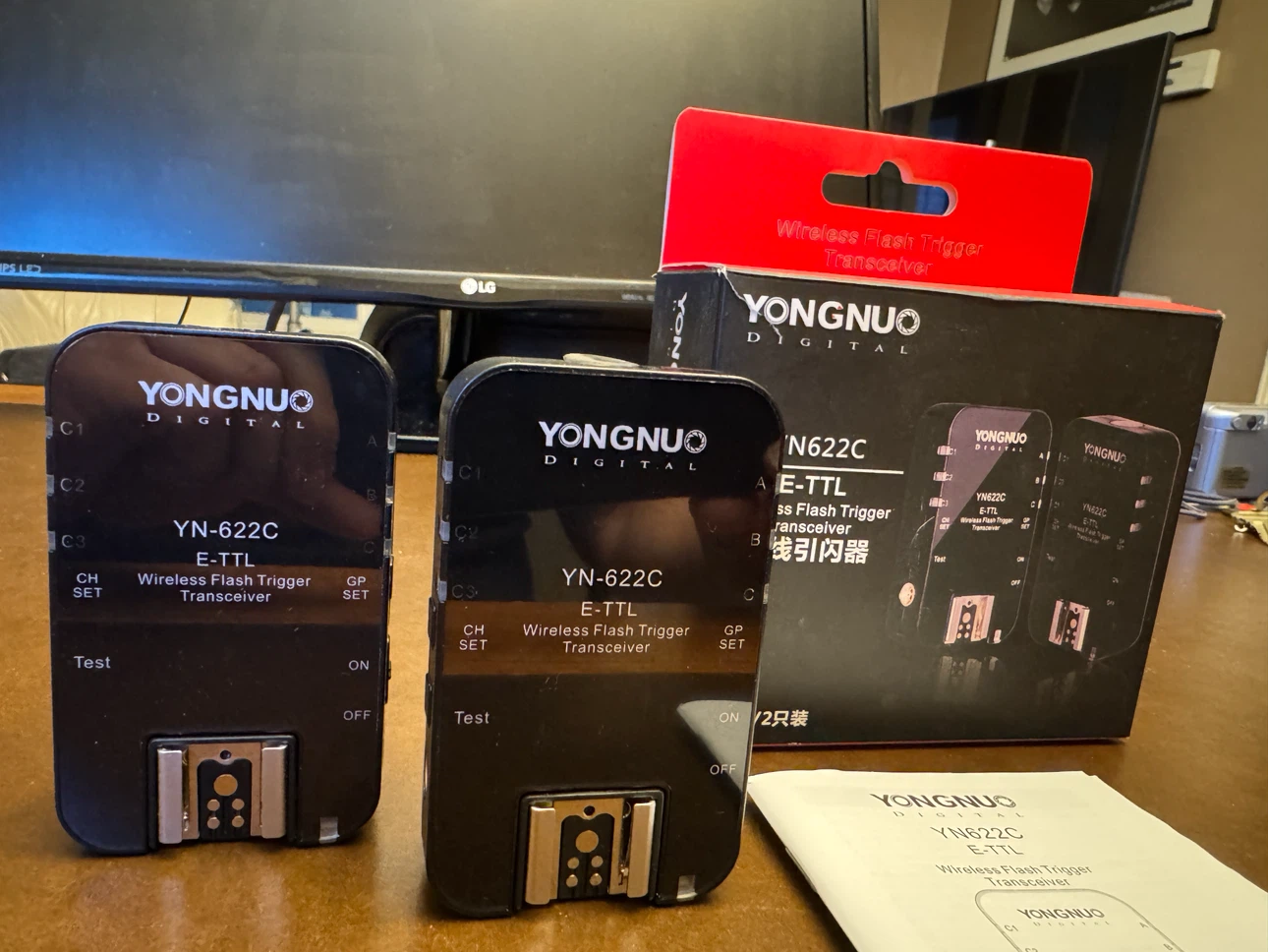 YN622C E-TTL Wireless Flash Trigger Transceiver Kit (2 pcs)