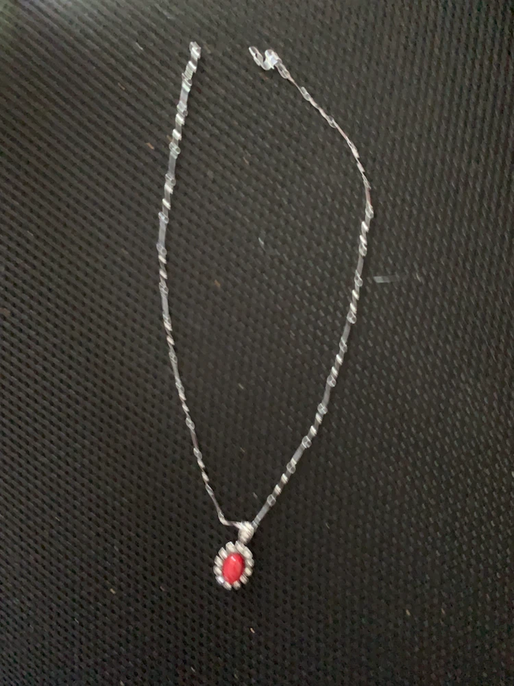 Necklace with red pendant - photo 2