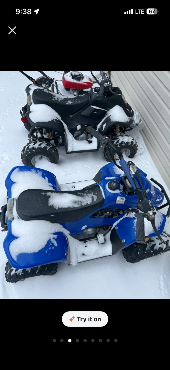 2 Kids ATV 50cc 4-Wheeler     Selling two scooters for $450