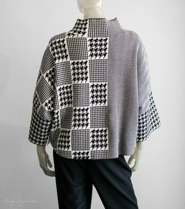 Joseph Ribkoff Patchwork Knit Top XL/TG - photo 4