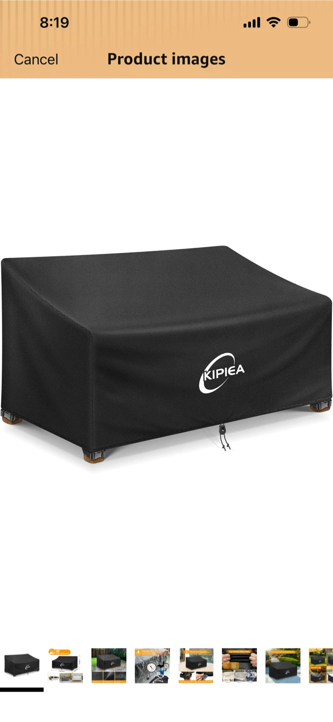 Kipiea Outdoor Furniture Cover - Black
