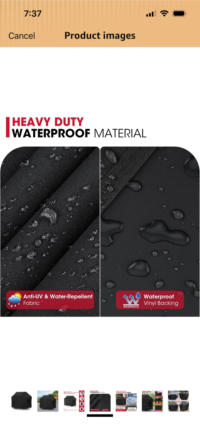 Brand New-Unicook Heavy Duty Waterproof Grill Cover - photo 3