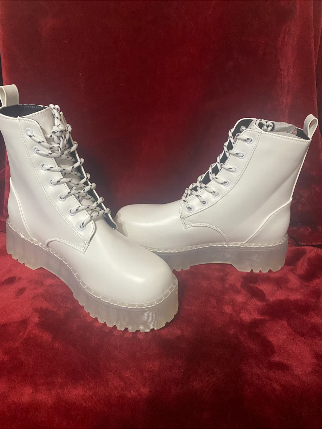 Fashion Nova White Combat Boots - photo 2