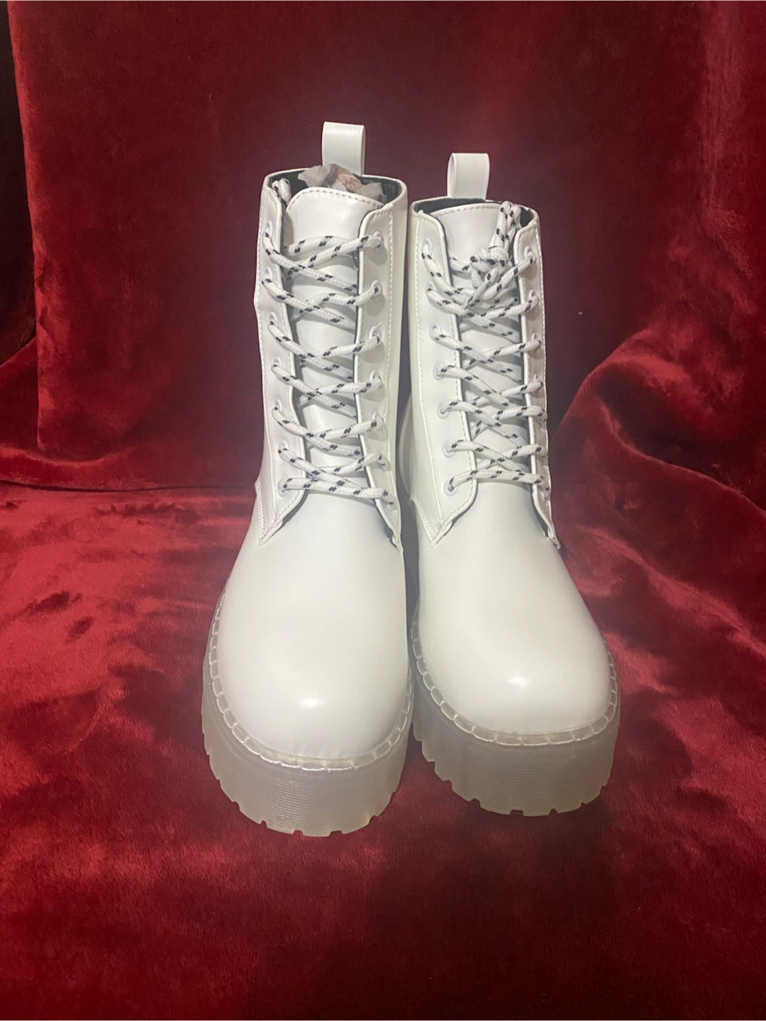 Fashion Nova White Combat Boots - photo 3