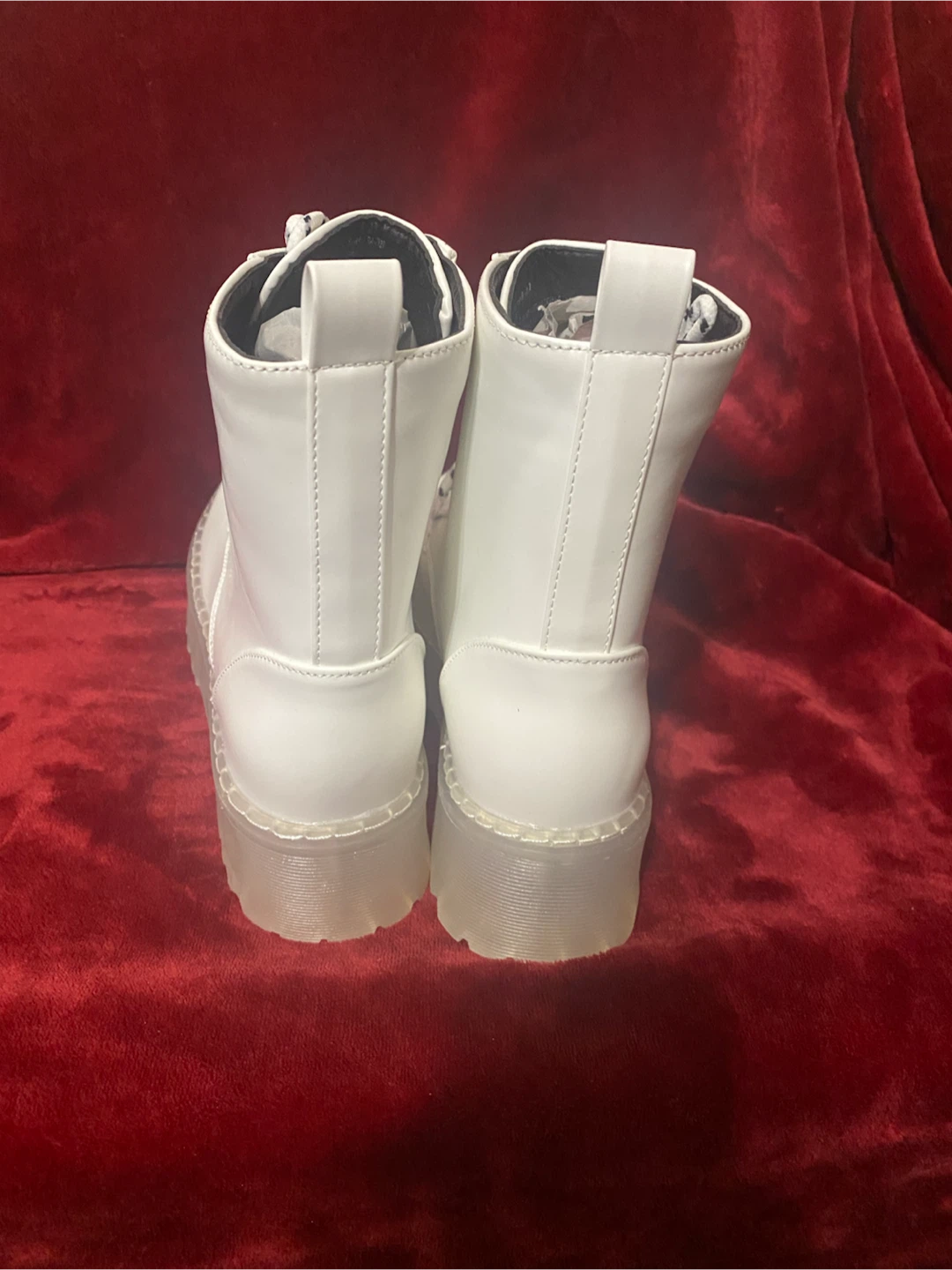 Fashion Nova White Combat Boots - photo 4