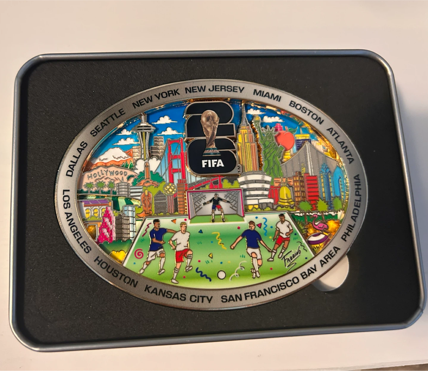 Charles Fazzino FIFA World Cup 2026 Limited Edition Pin