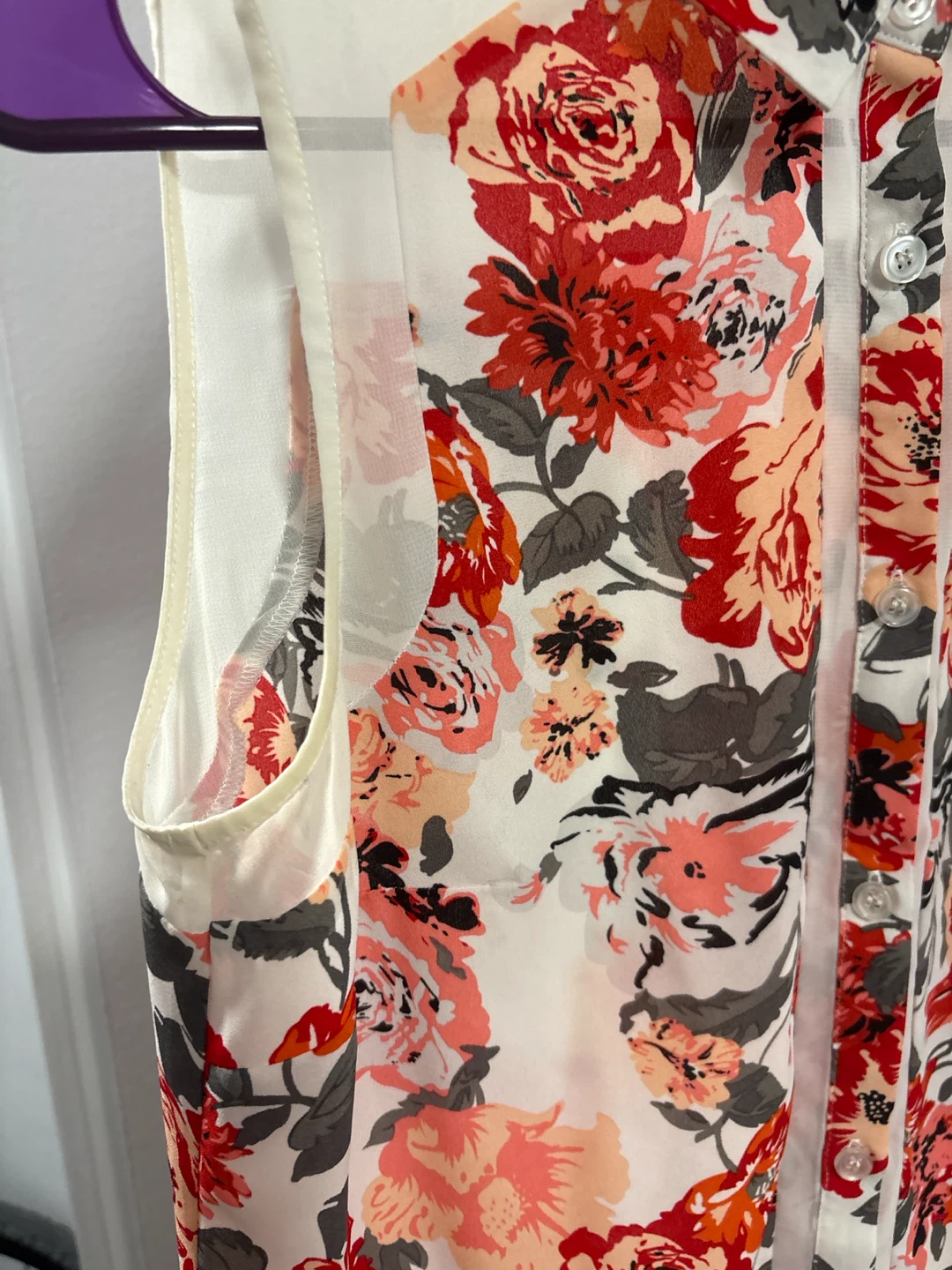 Cleo Sleeveless Floral Blouse size S - photo 3