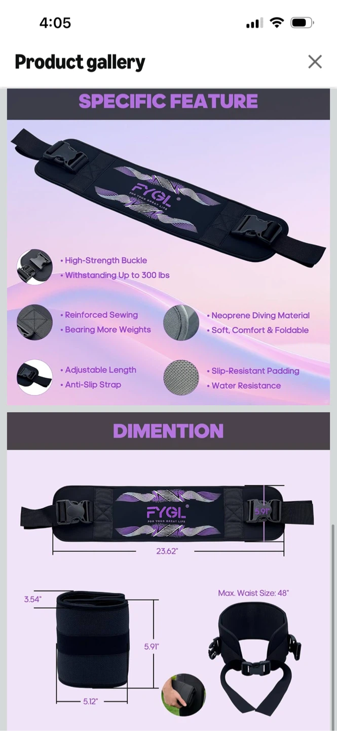 New-FYGL Hip Thrust Belt - photo 5