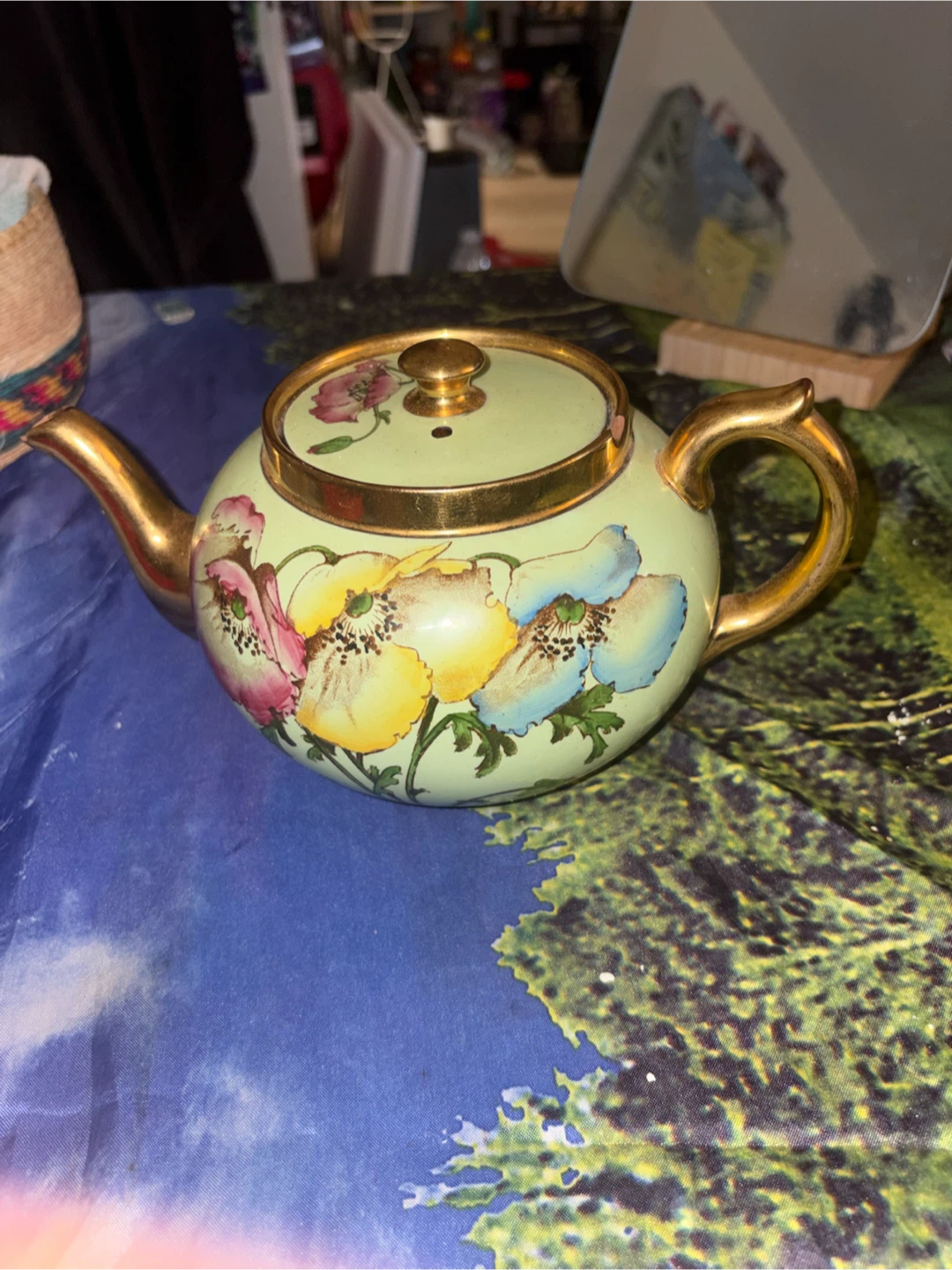 Vintage Teapot with Floral Design - photo 2