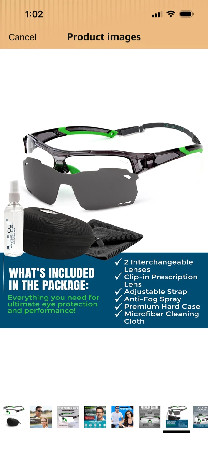 New-Blue Cut Large Unisex Adult Size Safety Glasses - photo 4