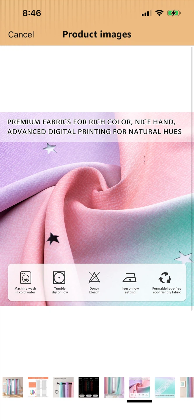 New One panel Ombre Star Tulle Curtains - photo 2