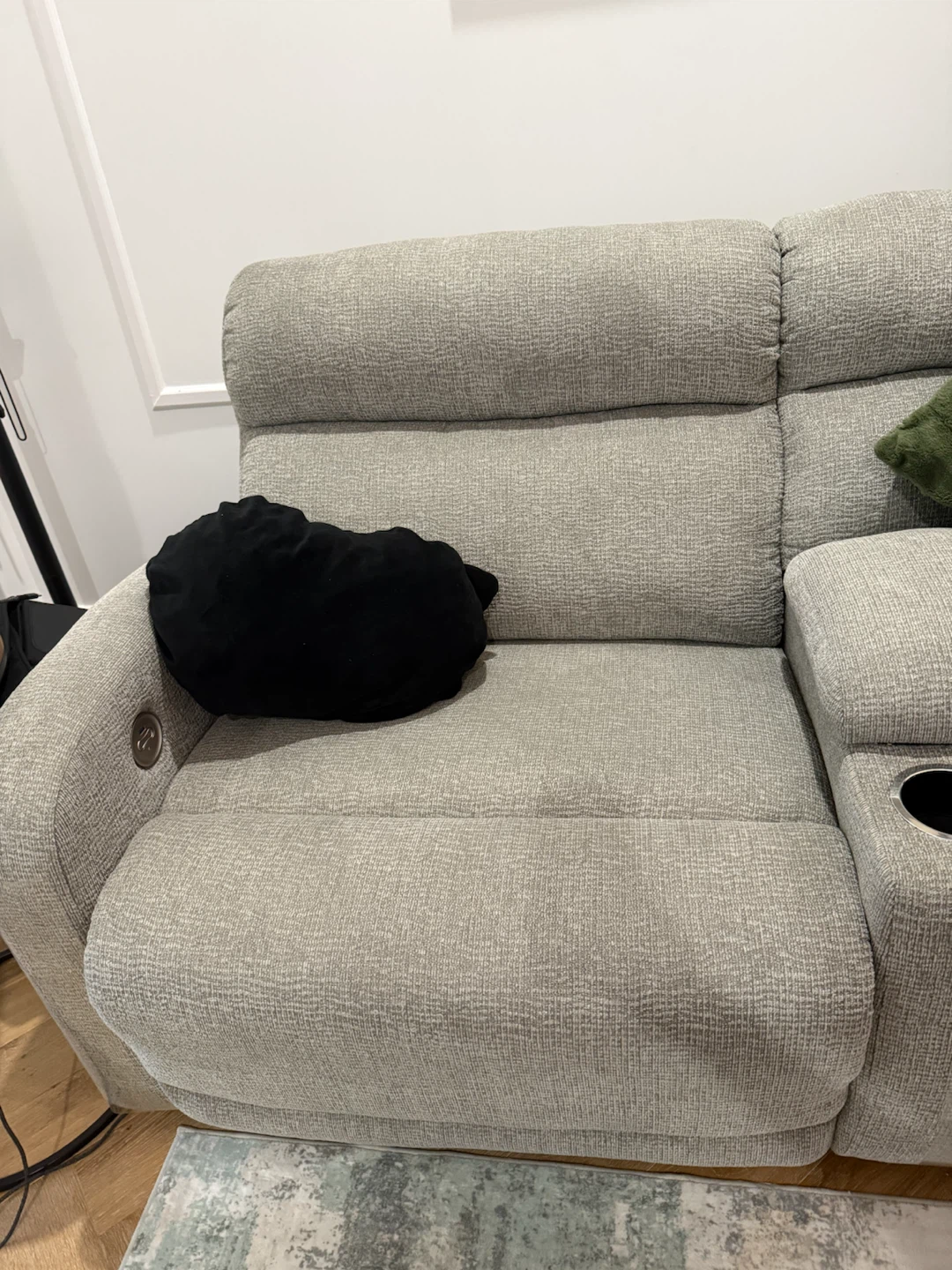 Light Gray Sectional Sofa with Chaise - photo 4