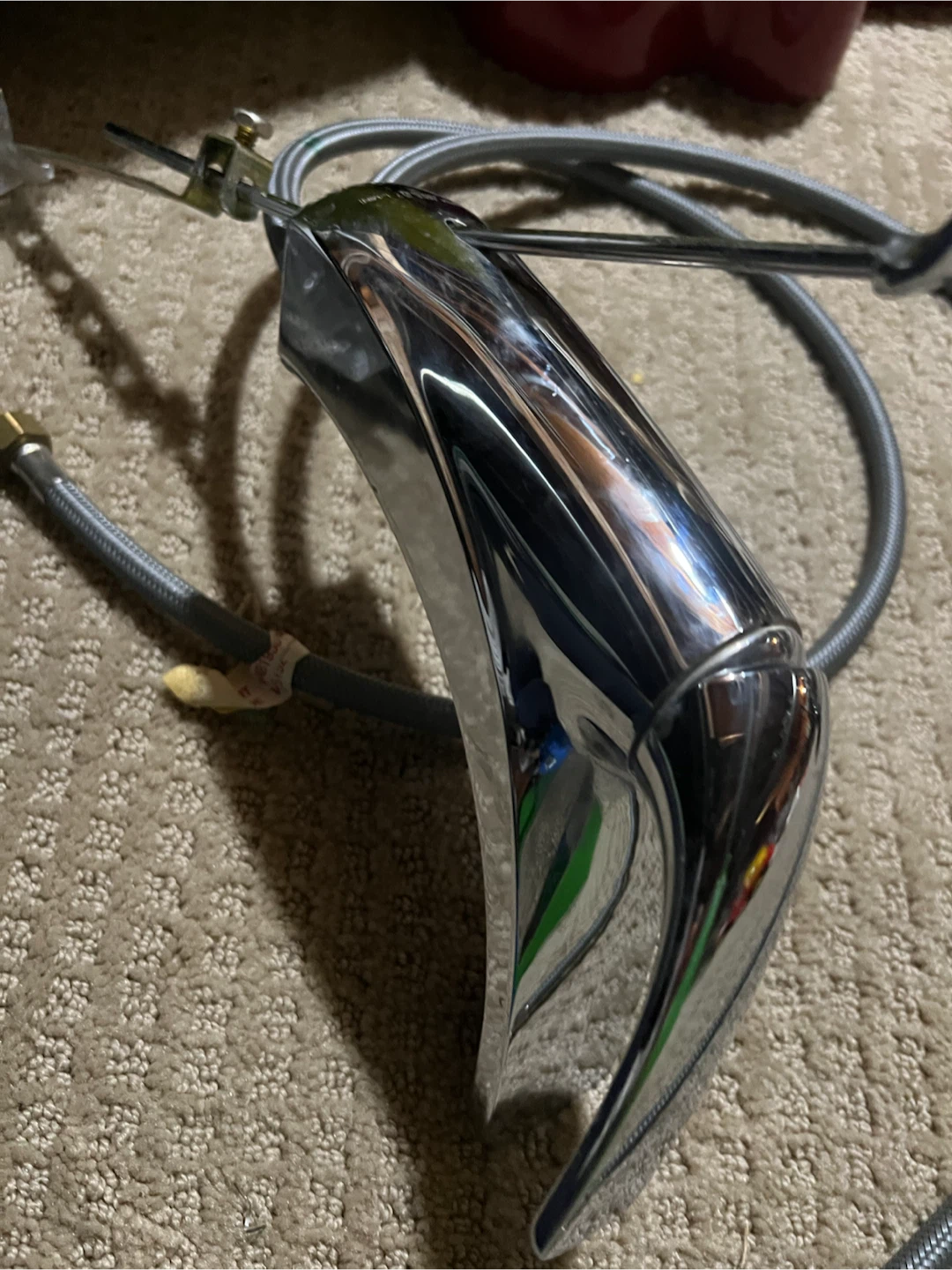 Chrome Faucet with Flexible Hoses - photo 2